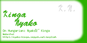 kinga nyako business card